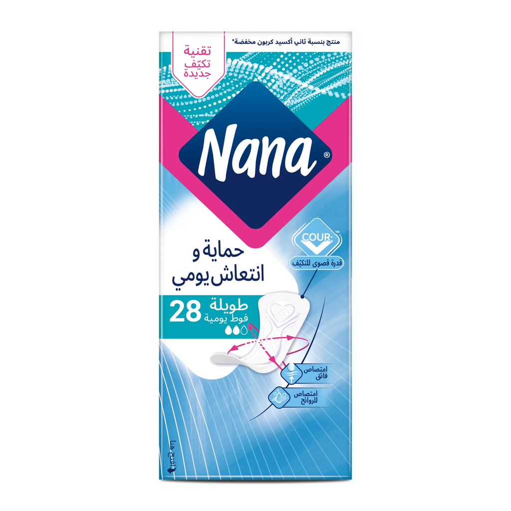 [1204865] نانا انتعاش يومي فوط يومية طويلة 28 فوطة