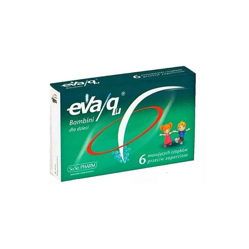 [1213159] ايفا كيو تحاميل للأطفال 6 تحاميل