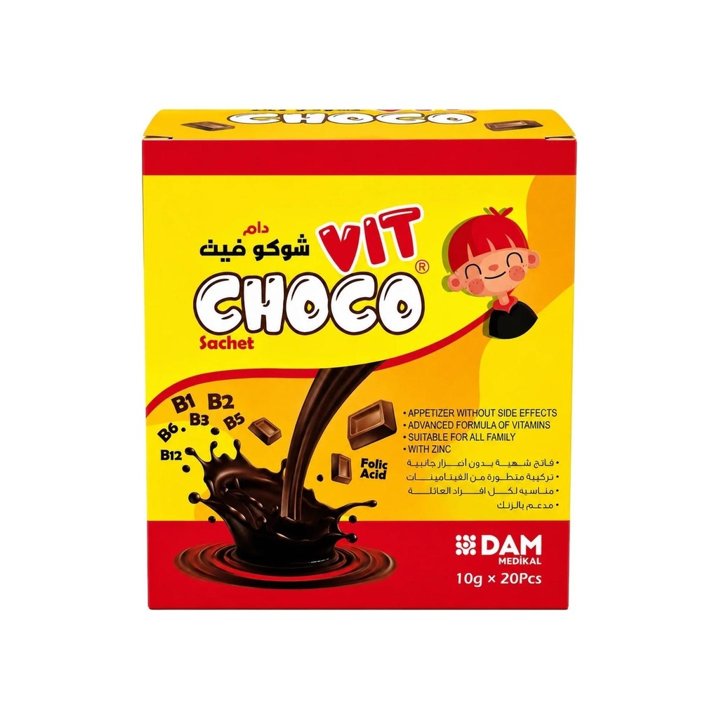 [1226767] Dam Choco Vit Sachet 10g x 20pcs