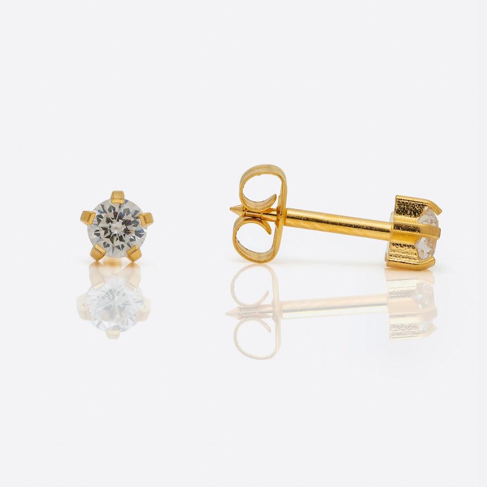 [8322] Studex Large Cubic Zirconia G/P Pr-L100Y-Stx