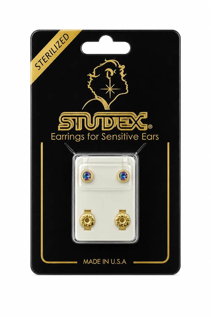 [8319] Studex G/P Maxi Birthstone Ab Crystal Card / Pr Pr-L215Y-Stx
