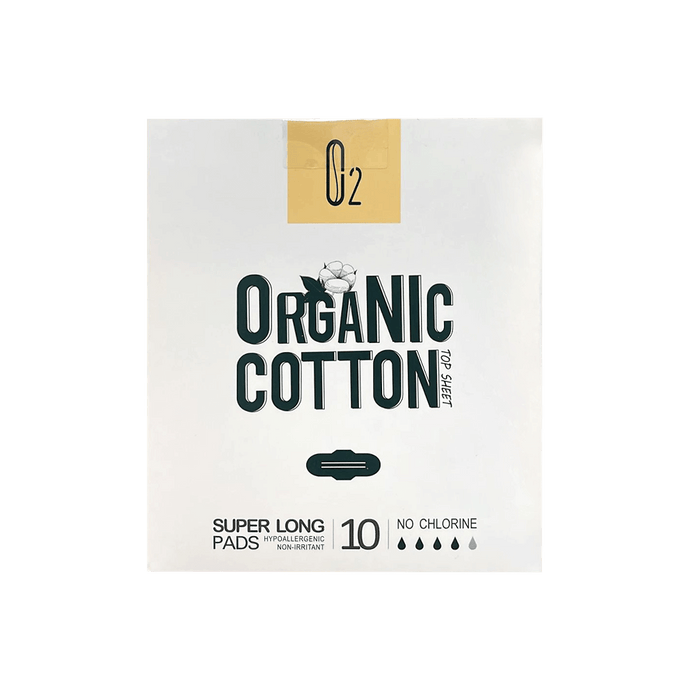 [2600062] O2 organic cotton super long 10 pc