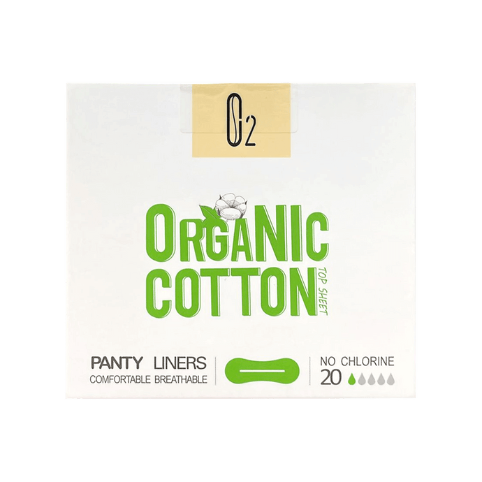 [2600061] O2 organic cotton panty liners 20 pc