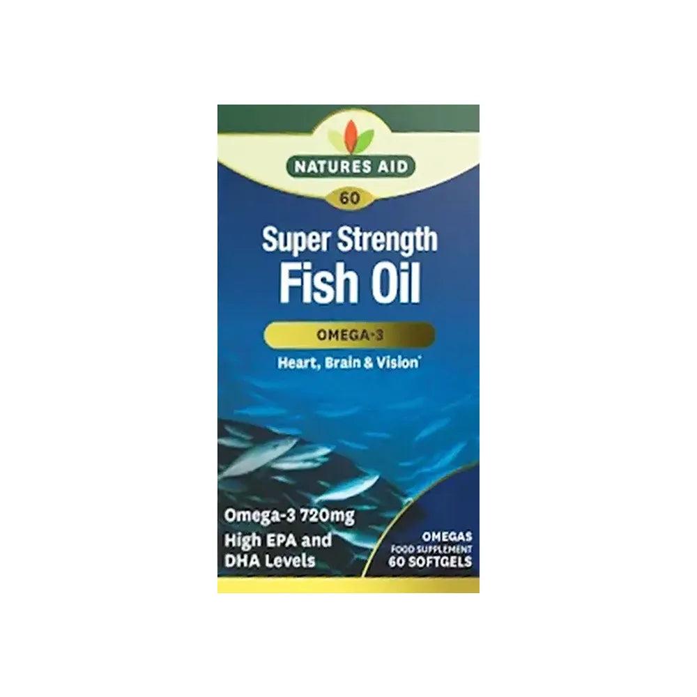 [1225257] Natures Aid Super Strength Fish Oil Omega-3 60 Softgels