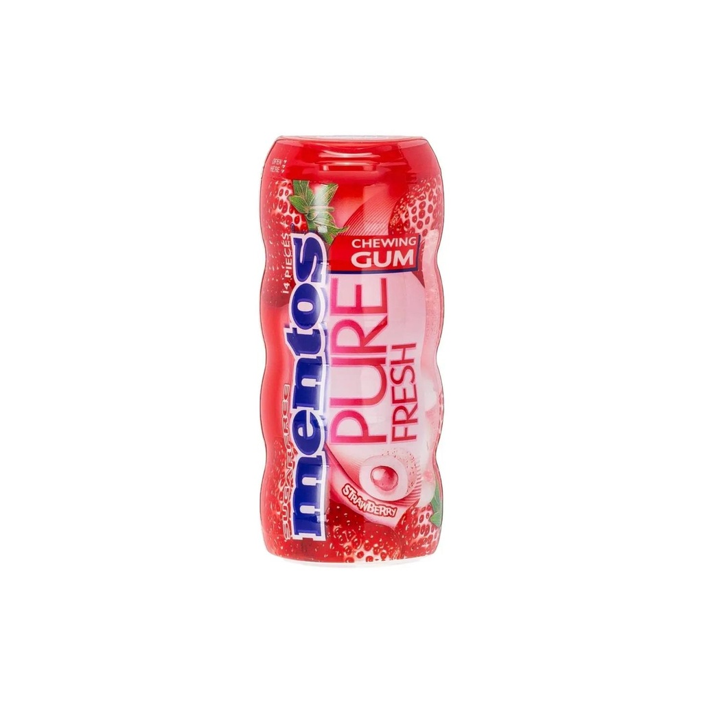 [1223269] Mentos Chewing Gum Strawberry 14 Pcs
