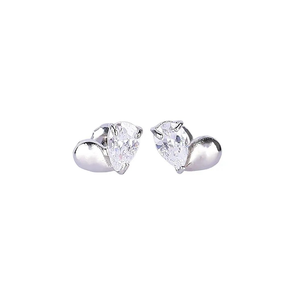 [1211601] Lustrous Real Silver Double Diamond (8Mm) 162