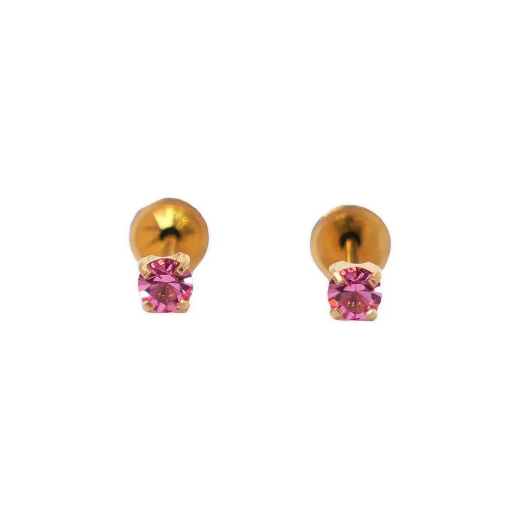 [2600006] Lustrous G/P 3 Mm Crystal Rose Code 187