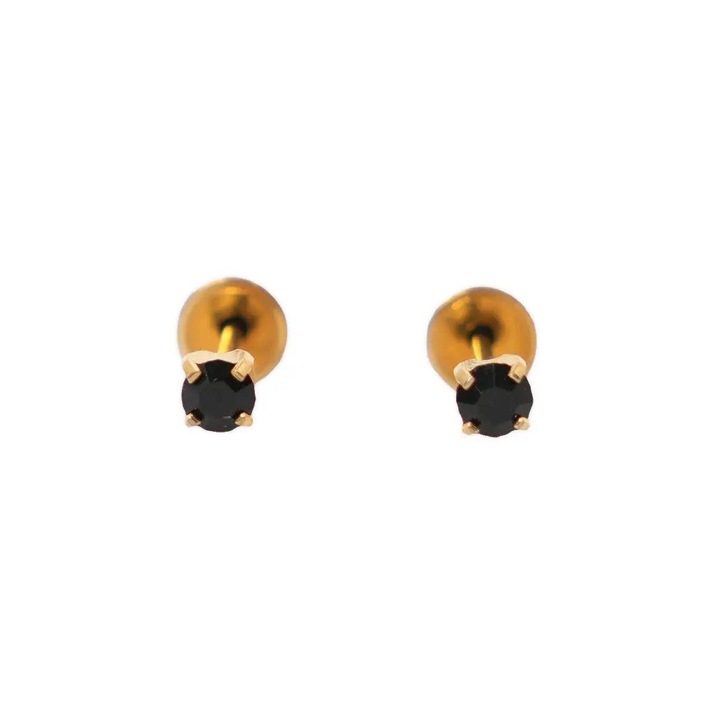 [2600004] Lustrous G/P 3 Mm Crystal Jet Code 185