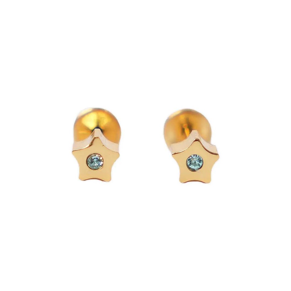 [1211613] Lustrous 18K Gold Plated Star 174
