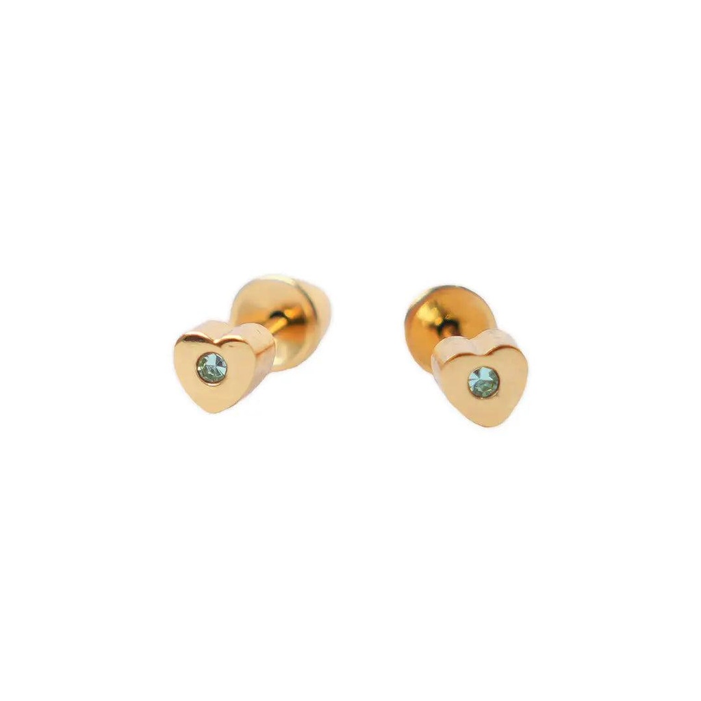 [1211612] Lustrous 18K Gold Plated Golden Heart 173