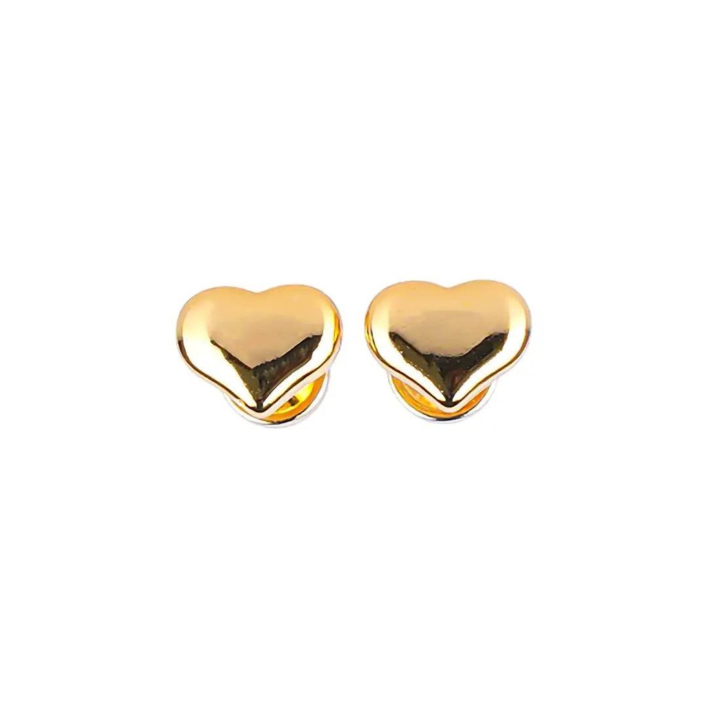 [1211583] Lustrous 18K Gold Plated Golden Heart (6Mm) 144