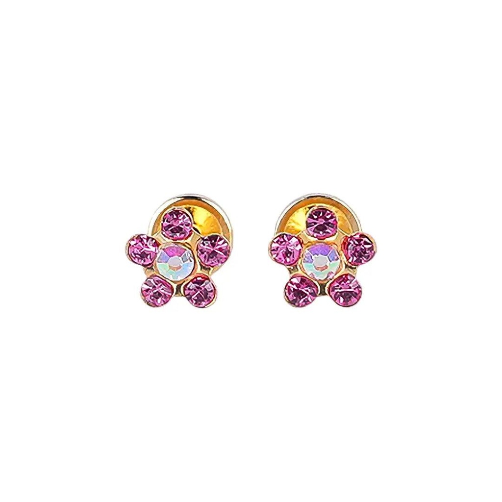 [1211574] Lustrous 18K Gold Plated Flower 4 (5Mm) 135