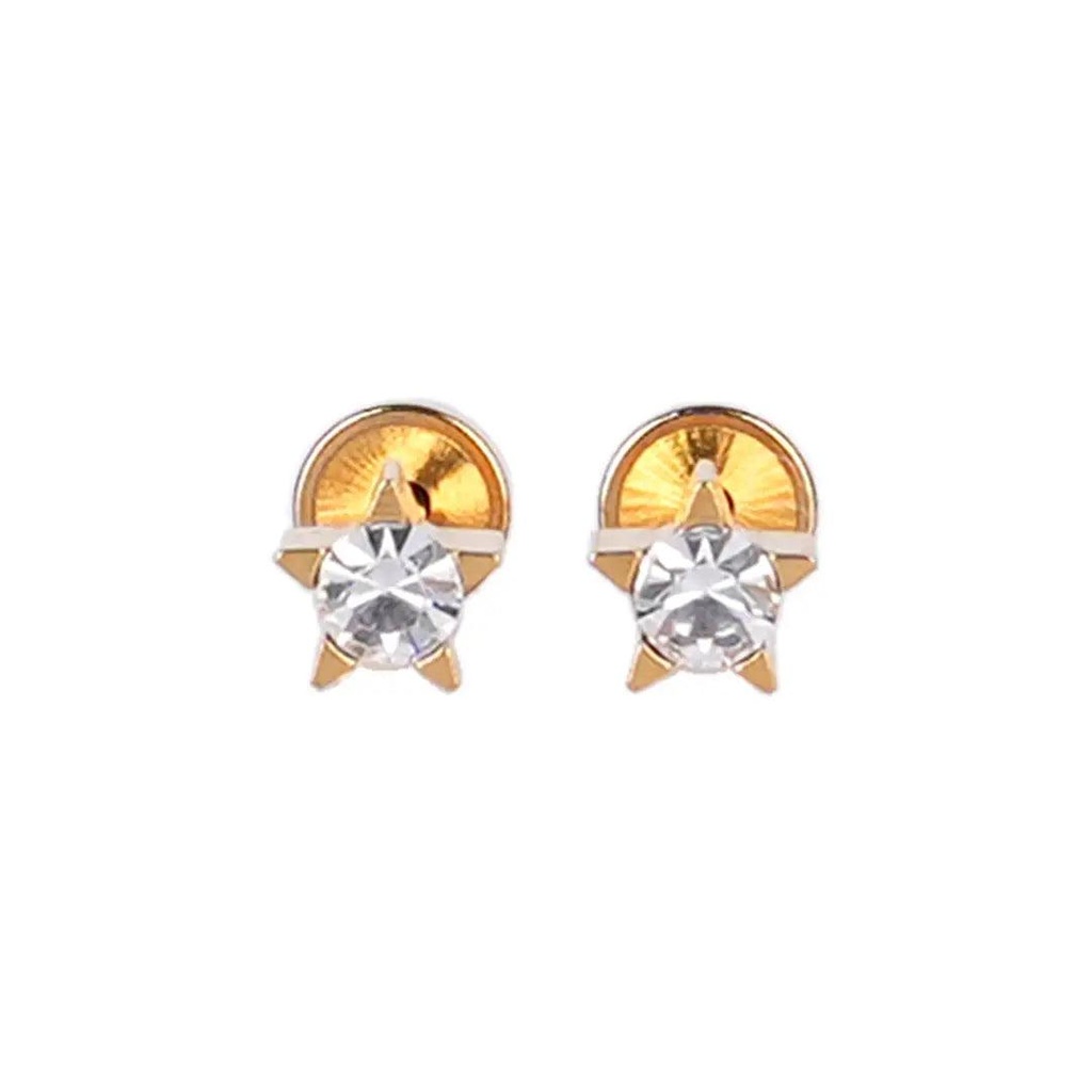 [1211558] Lustrous 18K Gold Plated Diamond Ring 2 (6Mm) 117