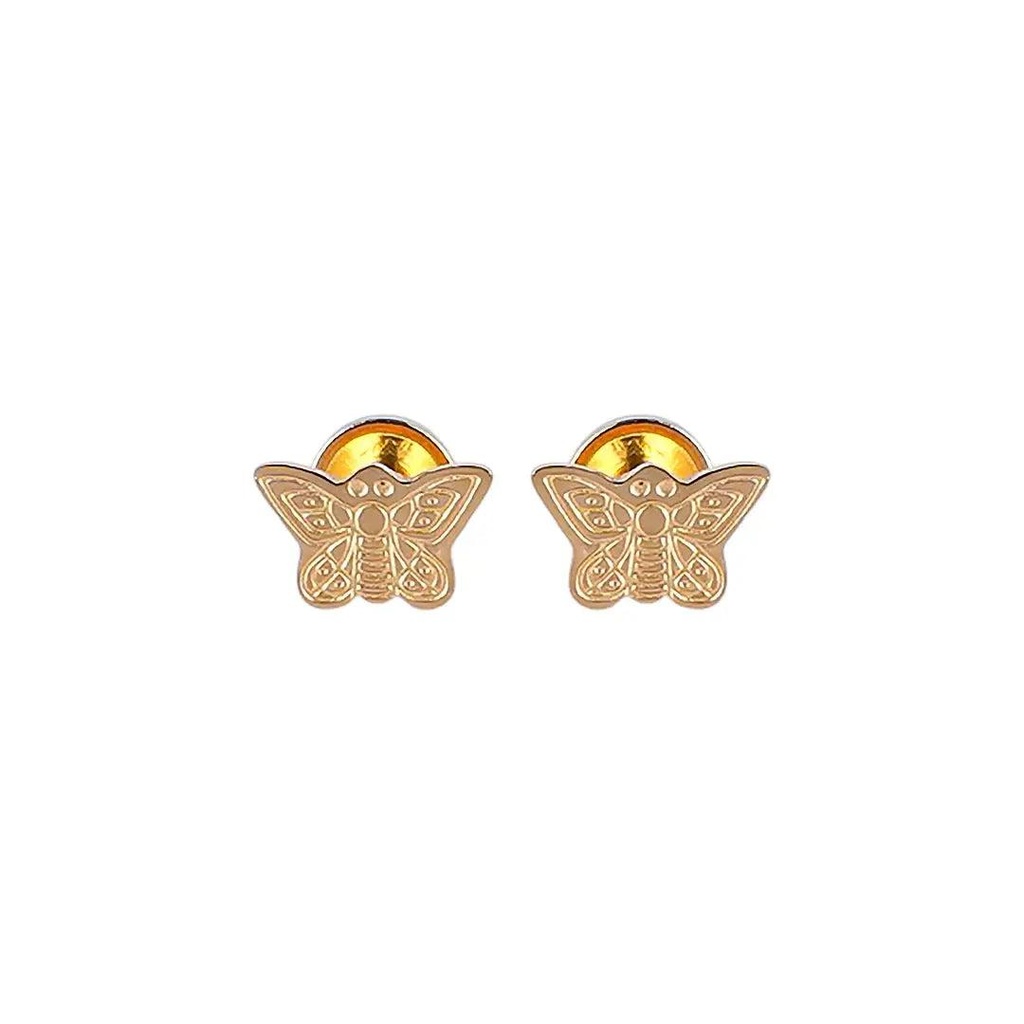 [1211582] Lustrous 18K Gold Plated Butterfly 5 (7Mm) 143