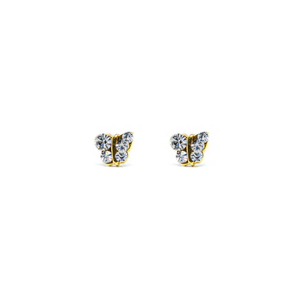 [1211562] Lustrous 18K Gold Plated Butterfly 3 (6Mm) 123