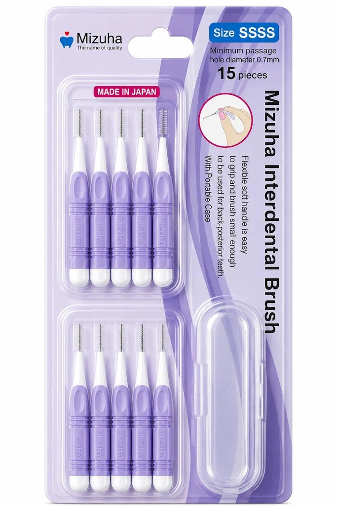 [2500554] Interdental Brush Mizuha 15 Pcs SSSS