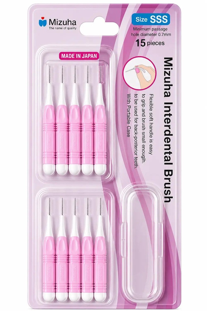[2500553] Interdental Brush Mizuha 15 Pcs SSS