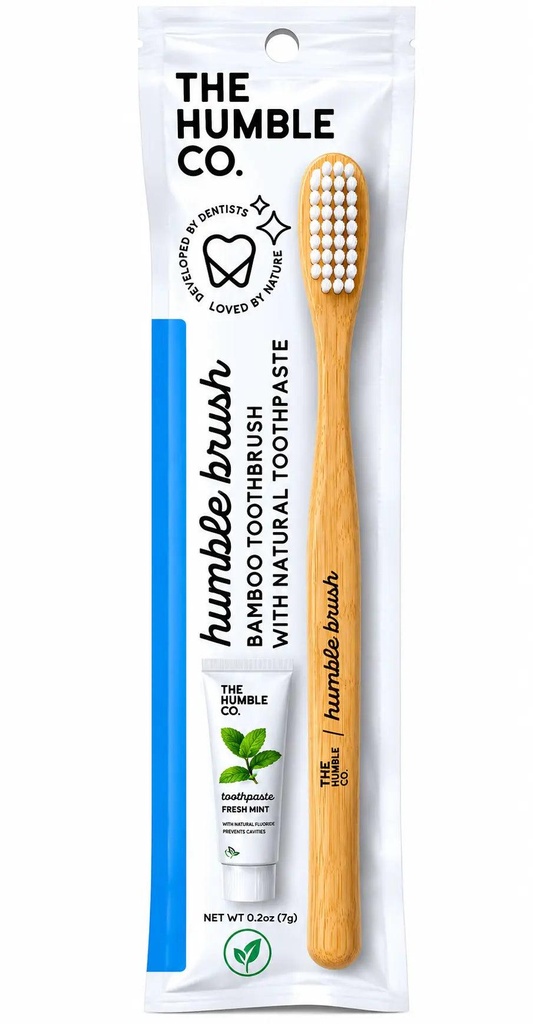 [2500091] Bamboo Toothbrush With Natural Toothpaste