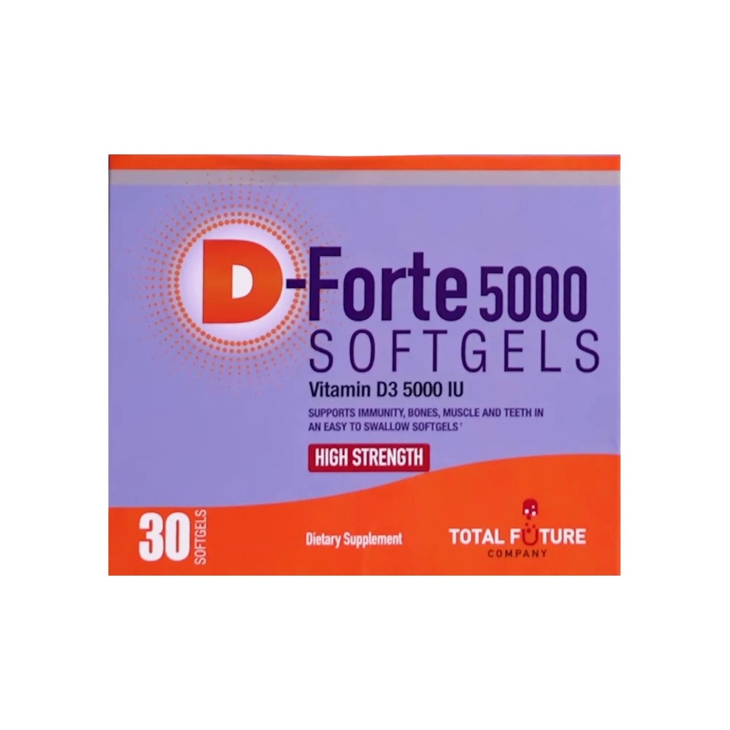 [1210710] دي فورت فيتامين د 5000 وحدة دولية 30 كبسولة جيلاتينية