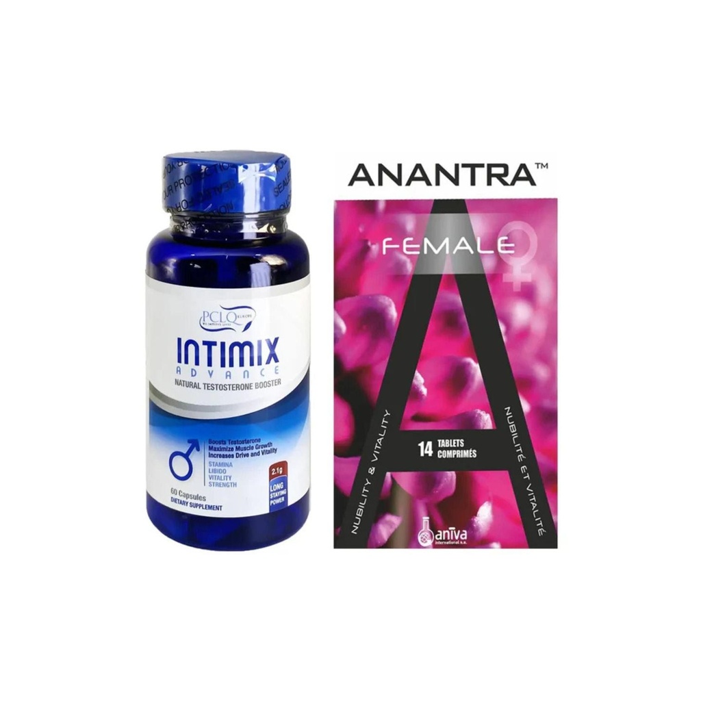 [2500060] package Anantra Female + Intimix Advance 60 Capsules