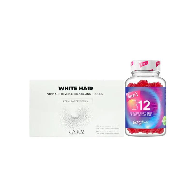 [1223720] package Crescian White Hair Women + Fines B 12