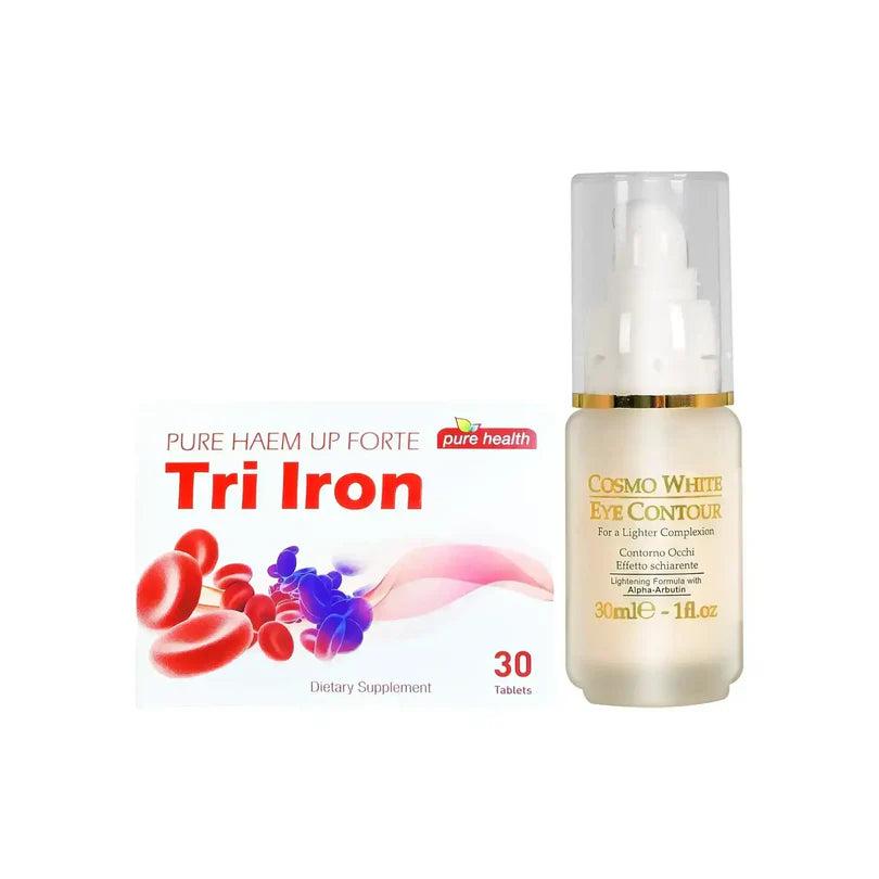 [1223716] package Cosmo White Eye Contour + Tri Iron