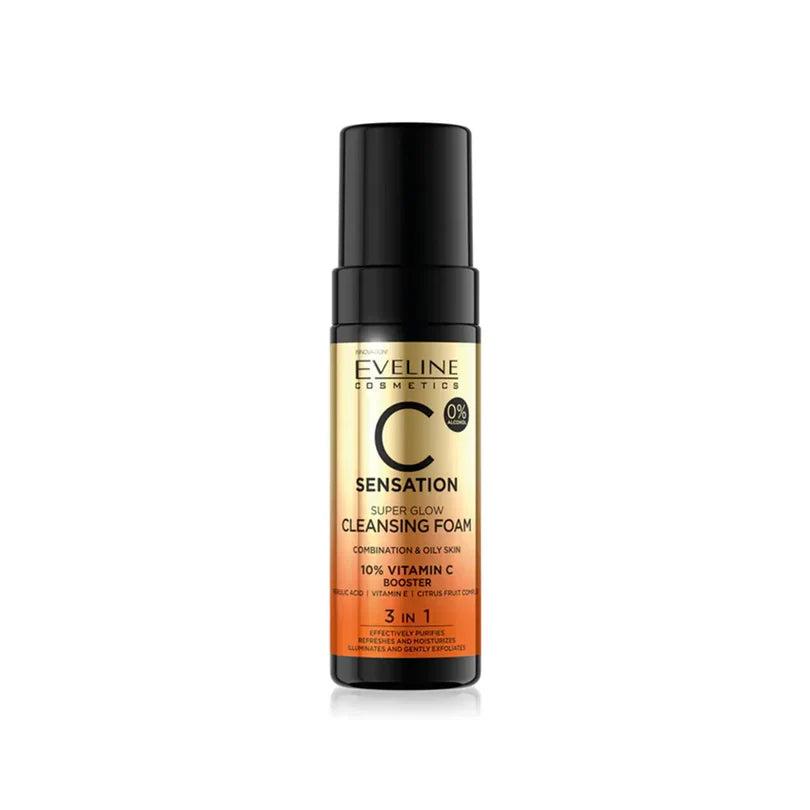 [2500057] EVELINE C Sensation Super Glow Cleansing Foam 3 in 1 - 150ml