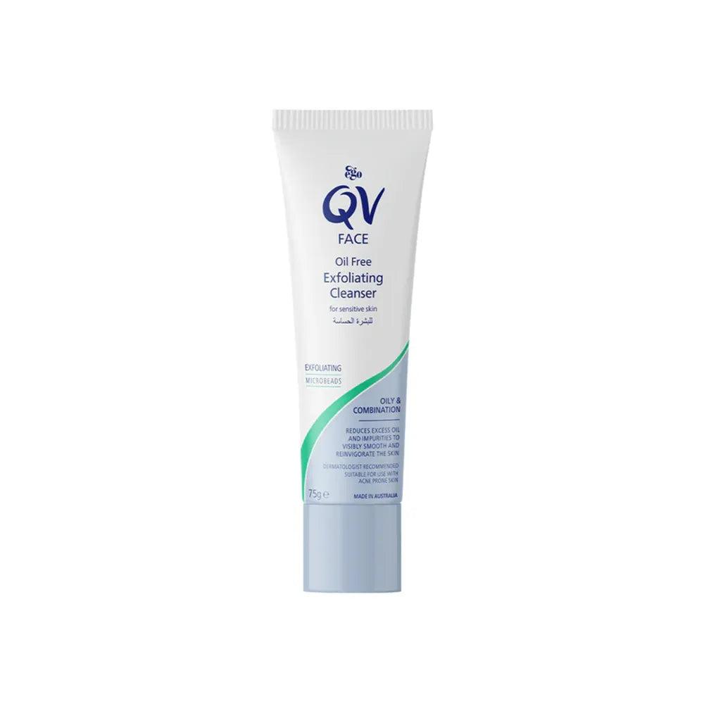 [2500153] Qv Face Oil Free Exfoliating Cleanser For Oily & Combination 75 G