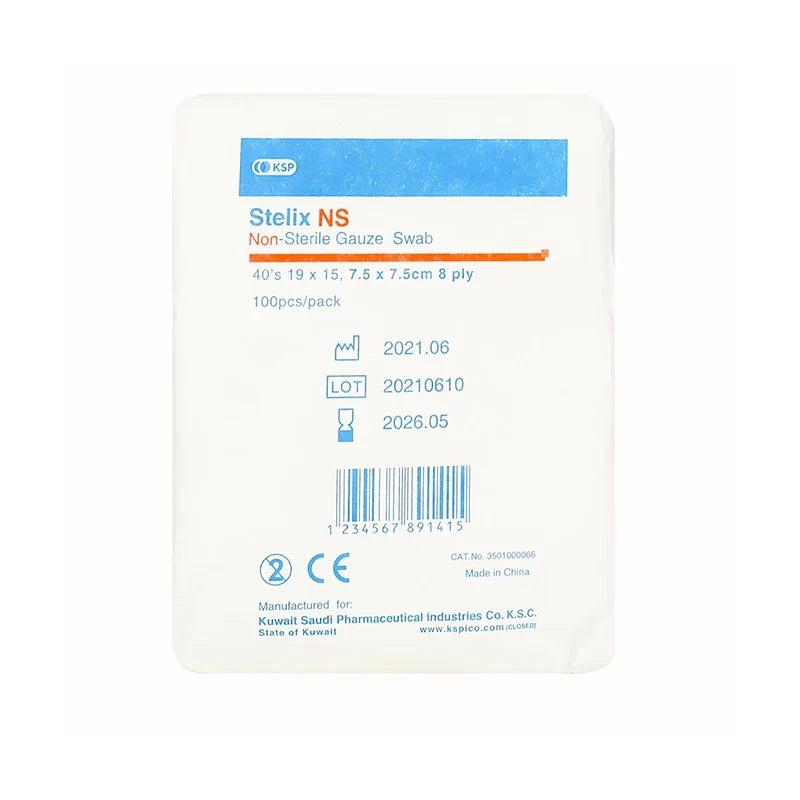 [1218566] ستيلكس شاش مربع غير معقم 7.5*7.5 سم 100 قطعة