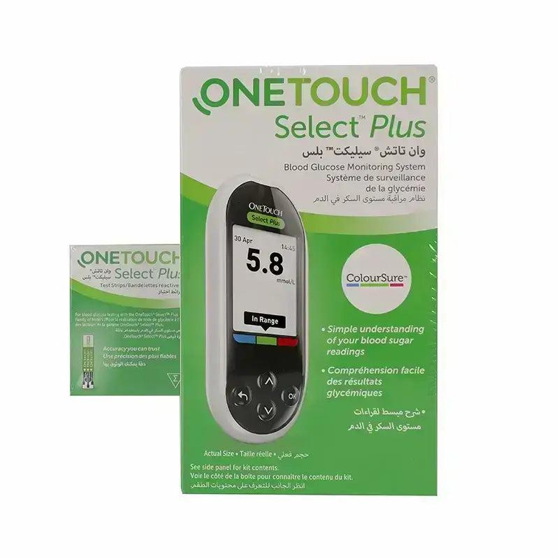 [1210668] وان تاتش سيليكت بلس عرض جهاز قياس السكر + 50 شريط